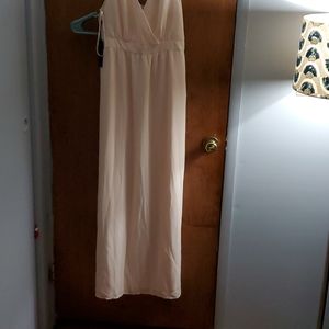 Women's blush maxi dress